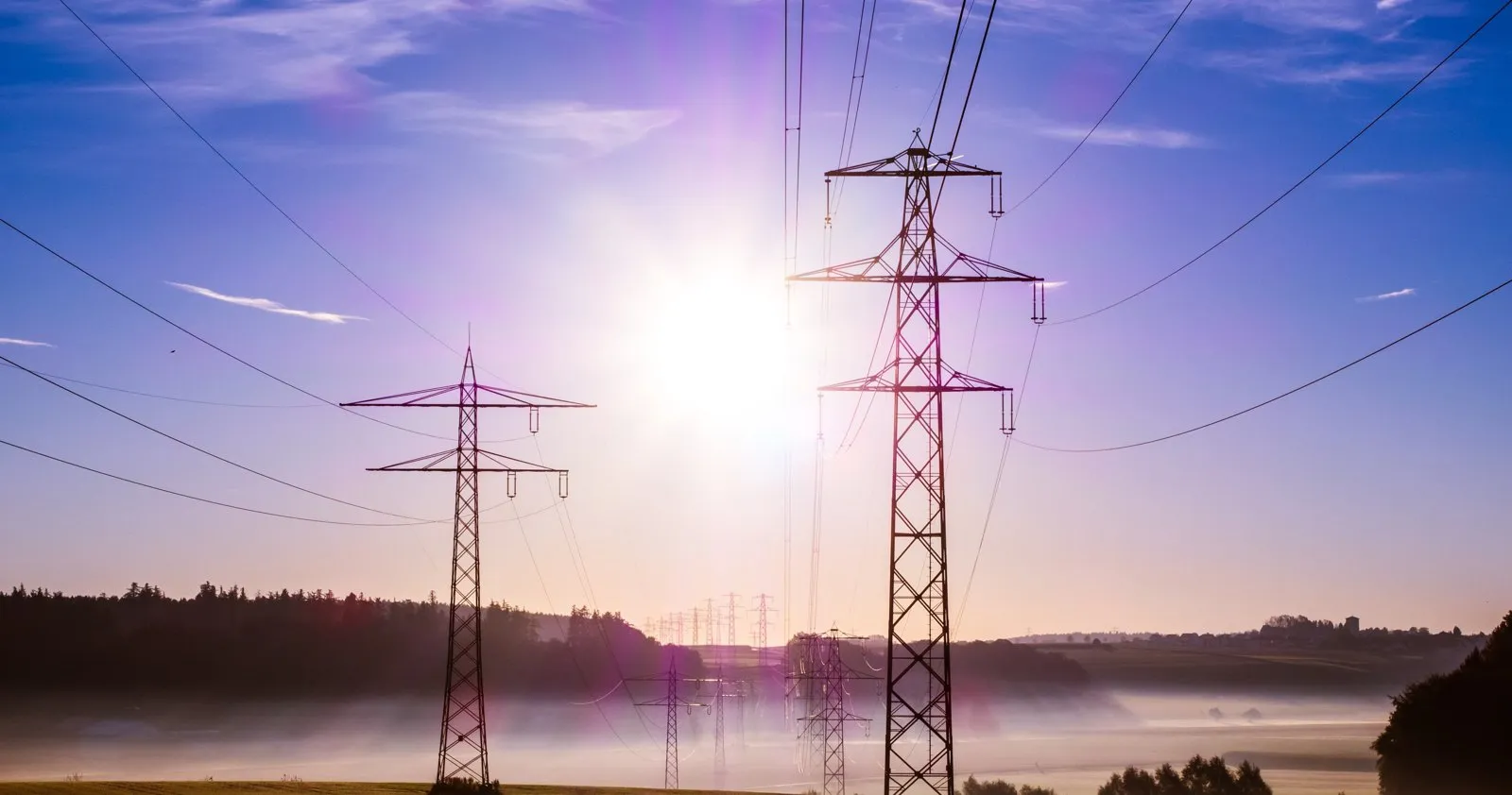 Electricity transmission pylons — power and utility networks